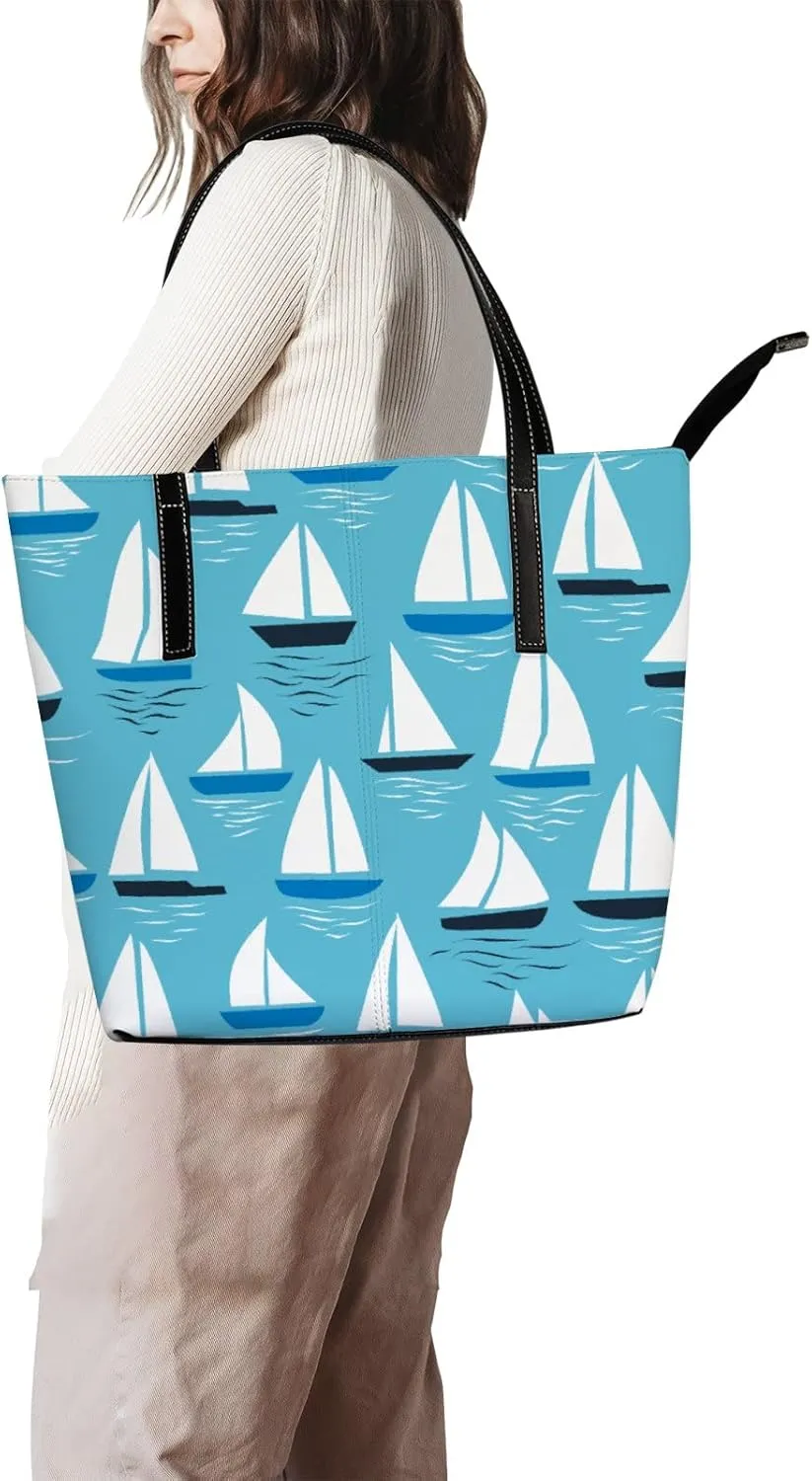 Tote Bag for Women PU Leather Handbags Women's Crossbody Handbags Work Tote Bags for Women Coachbags Tote Bag with Zipper