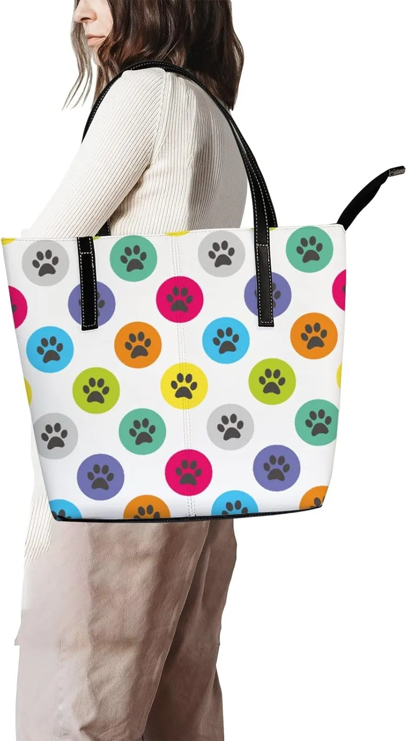 Tote Bag for Women PU Leather Handbags Women's Crossbody Handbags Work Tote Bags for Women Coachbags Tote Bag with Zipper