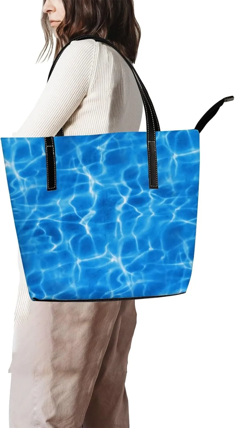 Tote Bag for Women PU Leather Handbags Women's Crossbody Handbags Work Tote Bags for Women Coachbags Tote Bag with Zipper