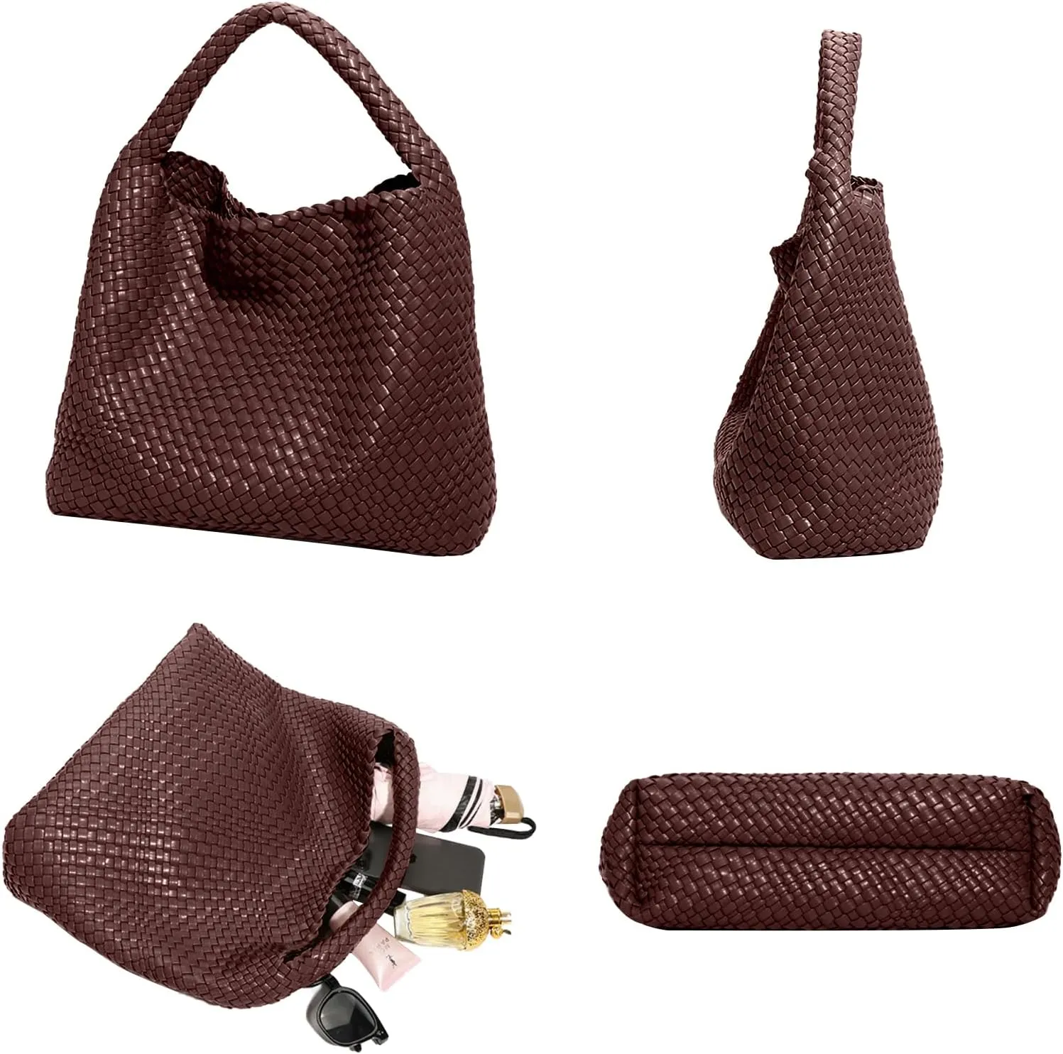 Tote Bag Shoulder Handbags for Women Hand bag Large Capacity Travel Woven Lightweight Purse Hobo Slouchy Bags