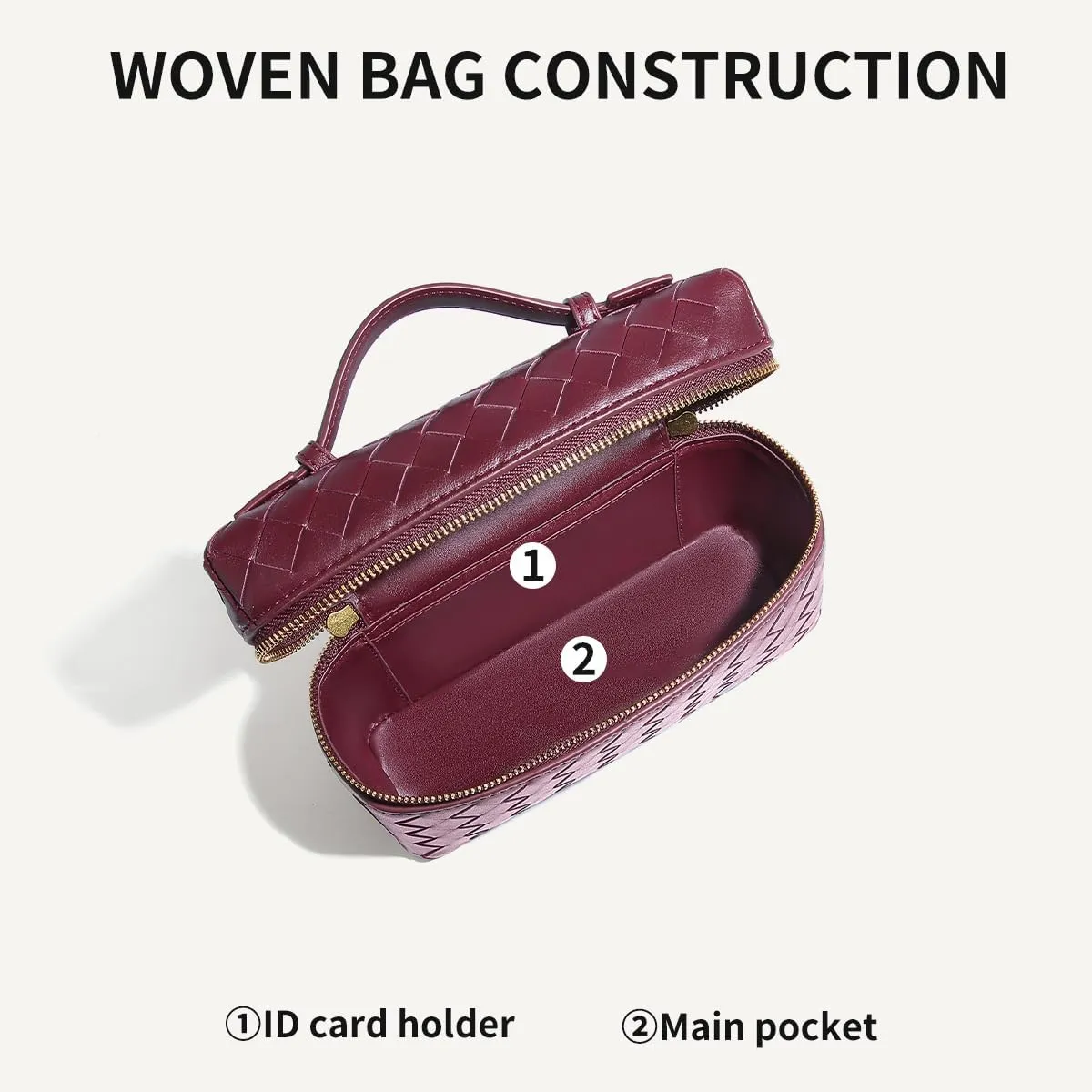 Trendy Woven Crossbody Purse Bag for Women, Cute Shoulder Bag Square Box Bags Mini PU Leather Top Handle Purses Handbag