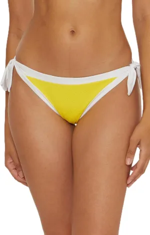 Trina Turk Women's Standard Courtside Tie Side Bikini Bottom, Cheeky Coverage, Swimwear Separates