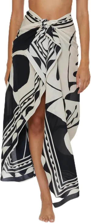 Trina Turk Women's West Palm Sarong, Casual, Beach Cover Ups