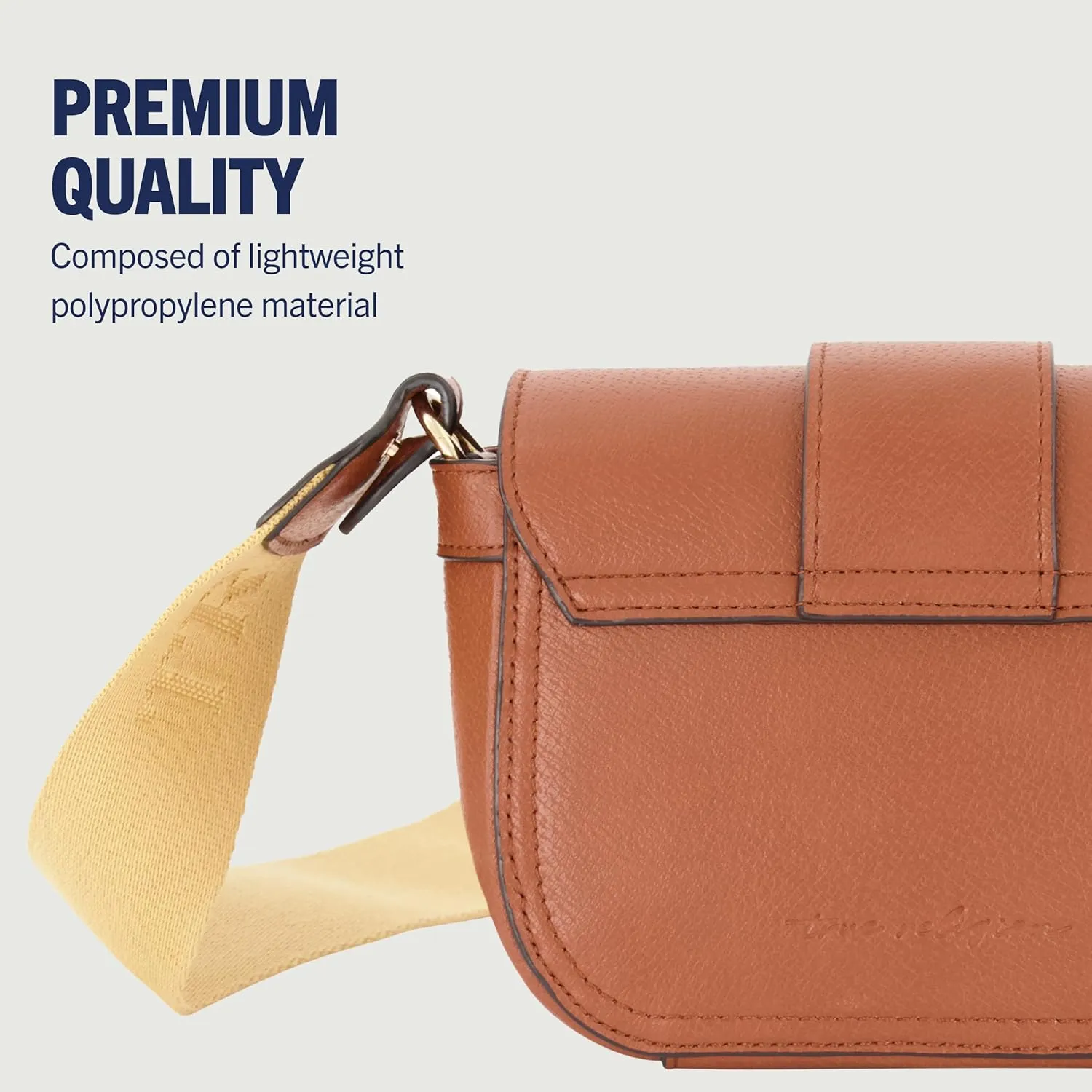 True Religion Women's Crossbody Bag, Mini Flap Adjustable Shoulder Handbag with Horseshoe Logo