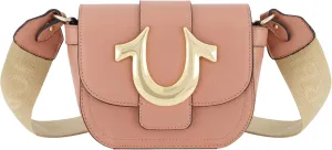 True Religion Women's Crossbody Bag, Mini Flap Adjustable Shoulder Handbag with Horseshoe Logo