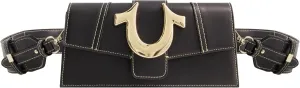 True Religion Women's Shoulder Bag Purse, Mini Flap Crossbody Handbag with Horseshoe Logo