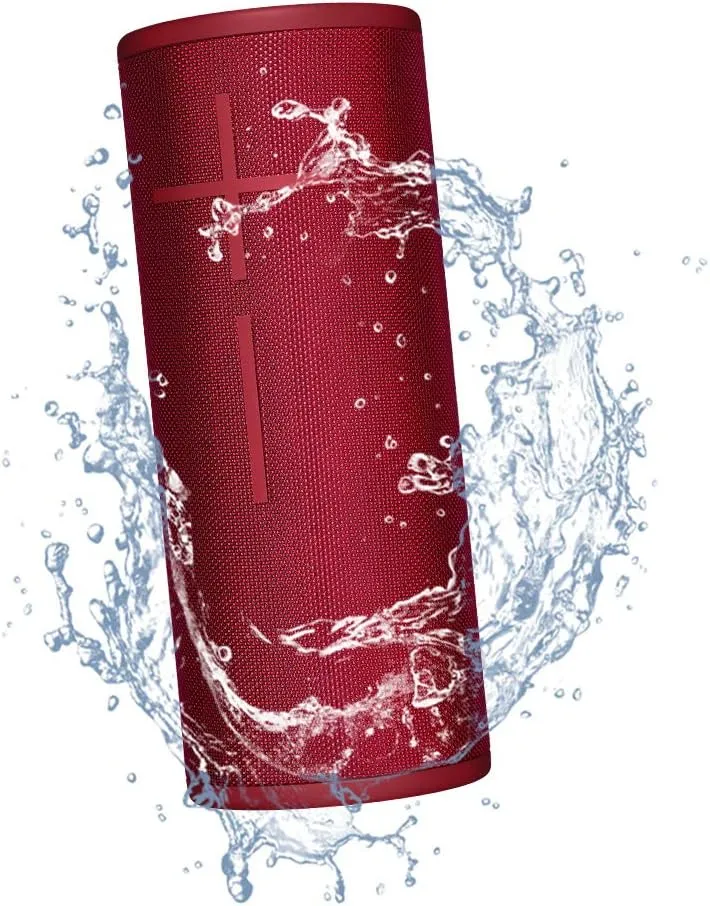 Ultimate Ears Boom 3 Wireless Bluetooth Speaker, Bold Sound   Deep Bass, Bluetooth, Magic Button, Waterproof, 15 Hours Battery, Range of 150 ft, Sunset Red