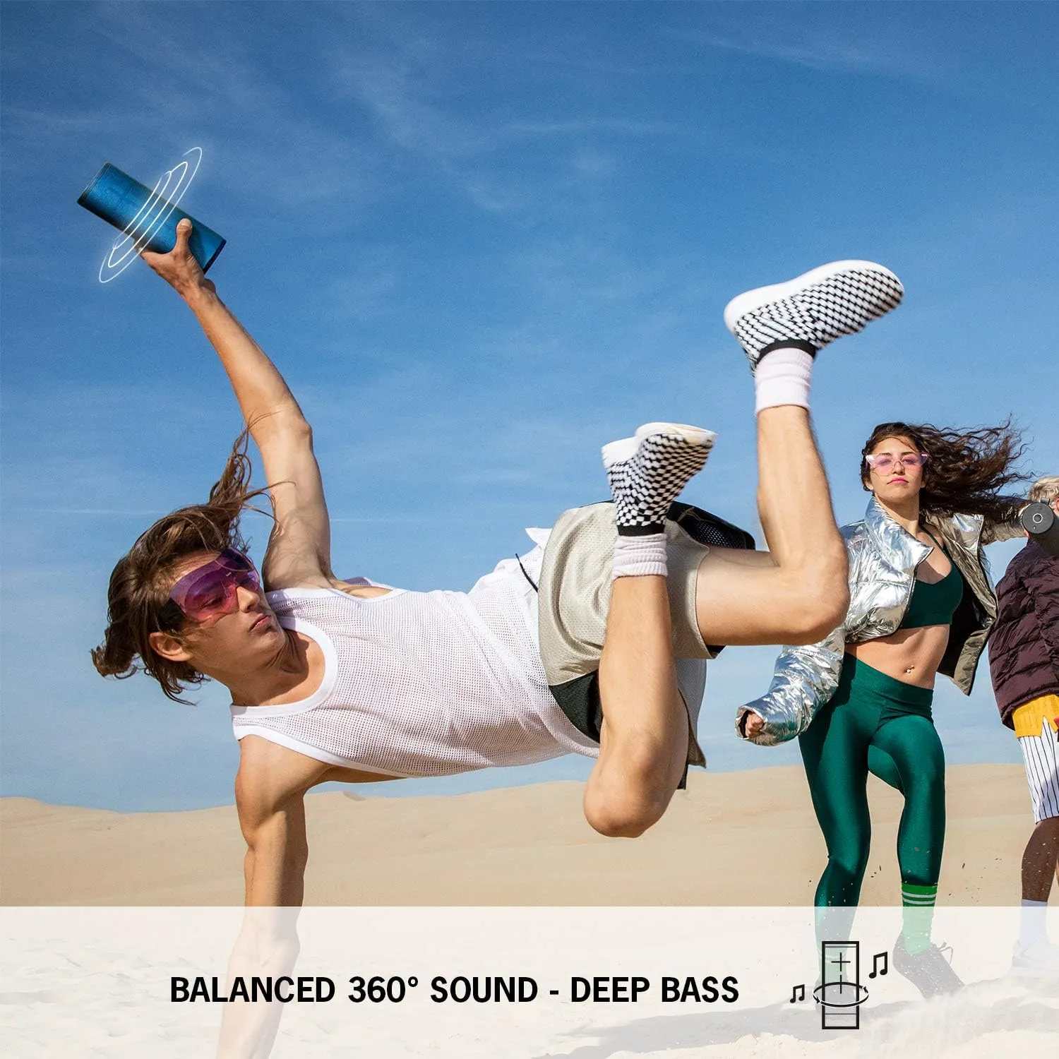 Ultimate Ears Boom 3 Wireless Bluetooth Speaker, Bold Sound   Deep Bass, Bluetooth, Magic Button, Waterproof, 15 Hours Battery, Range of 150 ft, Sunset Red