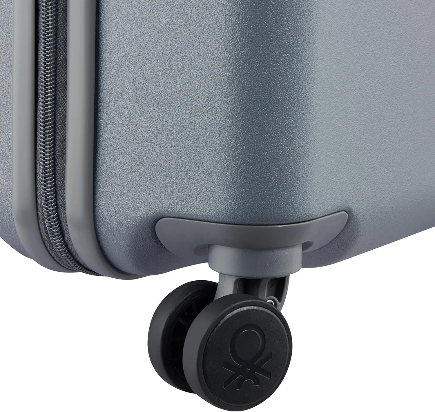 United Colors of Benetton UCB Hardside Luggage with Spinner Wheels, Steel Grey, Carry-On 19 Inch