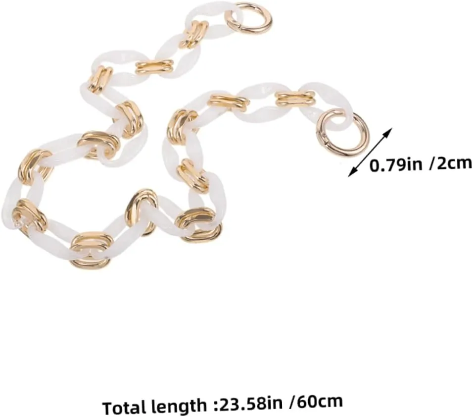 Uonlytech DIY Handbag Chain Replacement Straps French Style Short Bag Chain for Purse Handbag Accessories