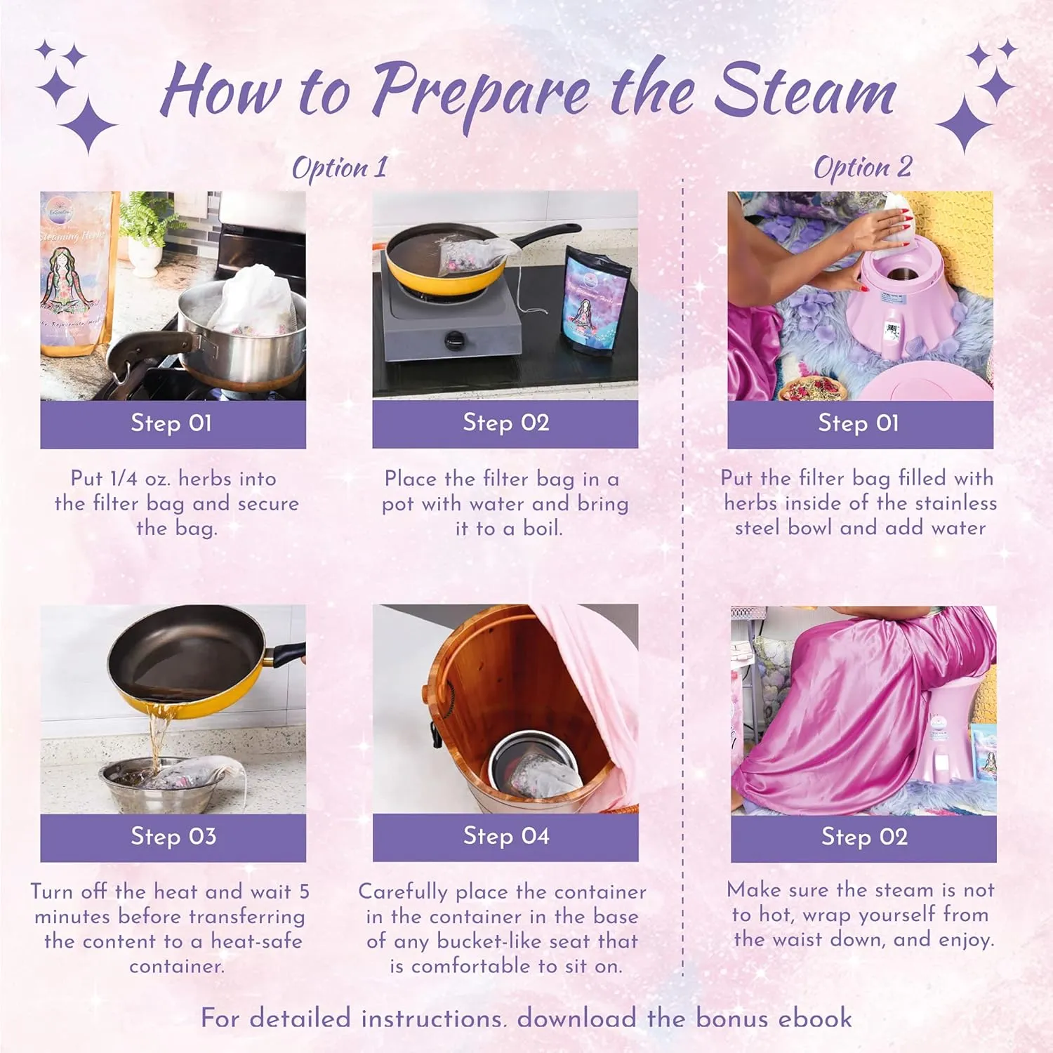 V Steaming Herbs - 100% Natural Vaginal Steam Kit, 10 Healing Herbs Zen Goddess Blend with Filter Bags | Soothe. Rejuvenate. Heal (2-4 Steams)