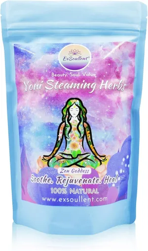 V Steaming Herbs - 100% Natural Vaginal Steam Kit, 10 Healing Herbs Zen Goddess Blend with Filter Bags | Soothe. Rejuvenate. Heal (2-4 Steams)