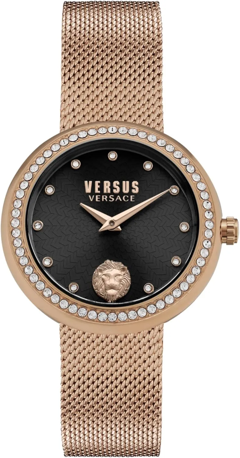 Versus Versace Lea Crystal Collection Luxury Womens Watch Timepiece