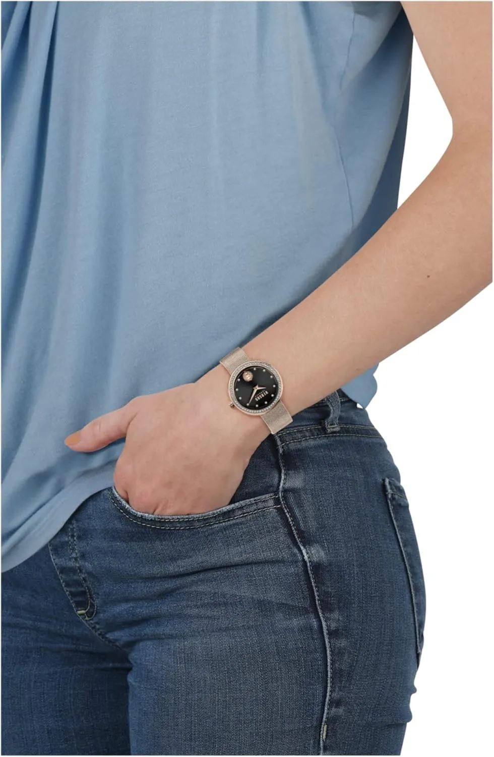 Versus Versace Lea Crystal Collection Luxury Womens Watch Timepiece