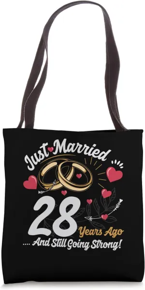 Vintage 28 years marriage anniversary Crew legends His/Her Tote Bag
