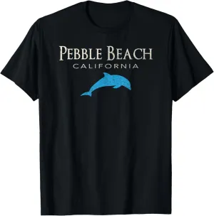 Vintage Pebble Beach CA Dolphin T Shirt T-Shirt