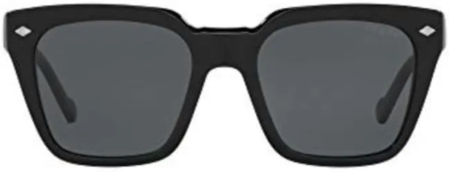Vogue Eyewear Man Sunglasses Black Frame, Dark Grey Lenses, 50MM