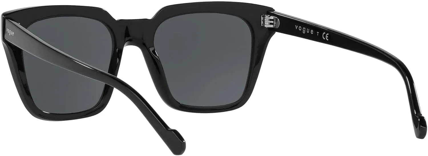 Vogue Eyewear Man Sunglasses Black Frame, Dark Grey Lenses, 50MM