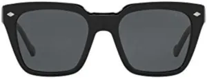 Vogue Eyewear Man Sunglasses Black Frame, Dark Grey Lenses, 50MM