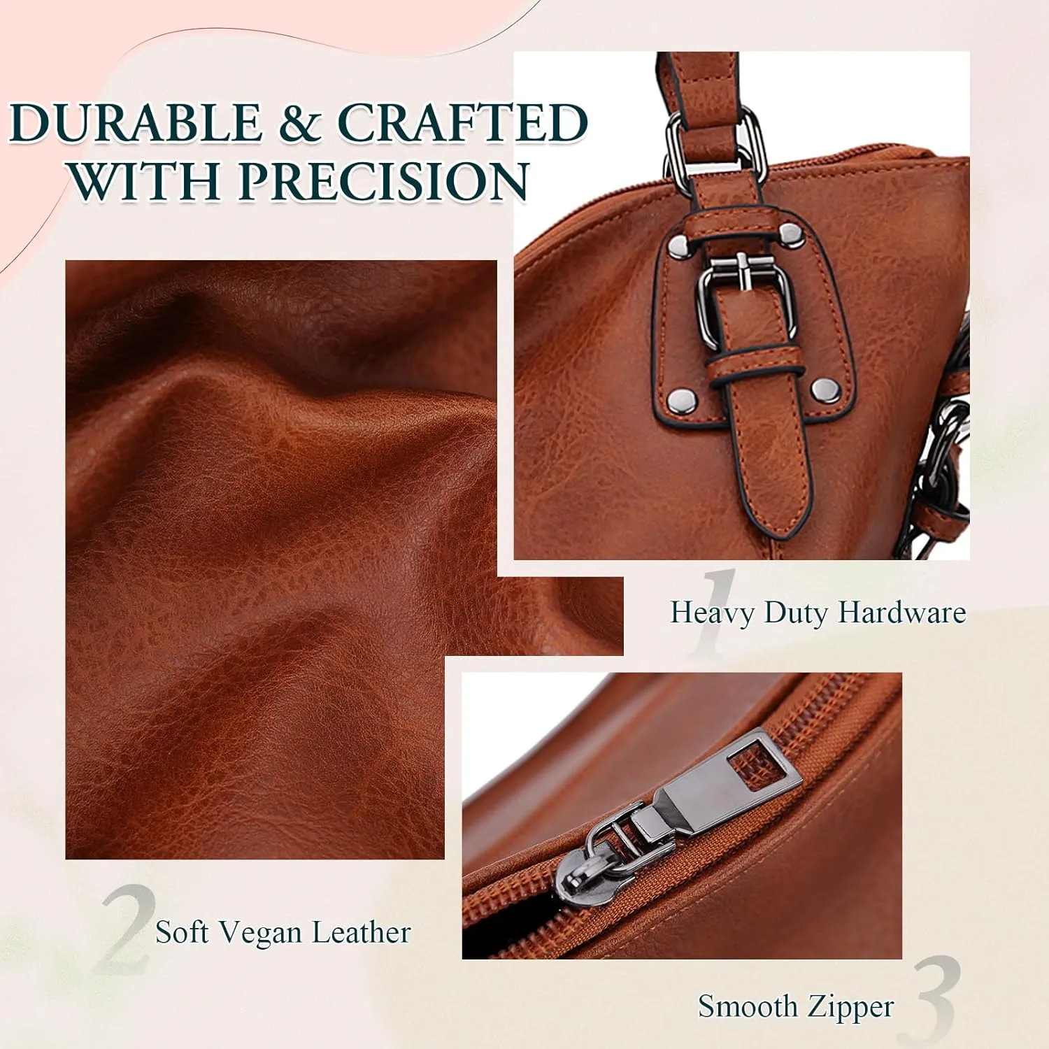 VX VONXURY Hobo Bag for Women, Tote Bag Shoulder Crossbody Bags Satchel Purses for Women