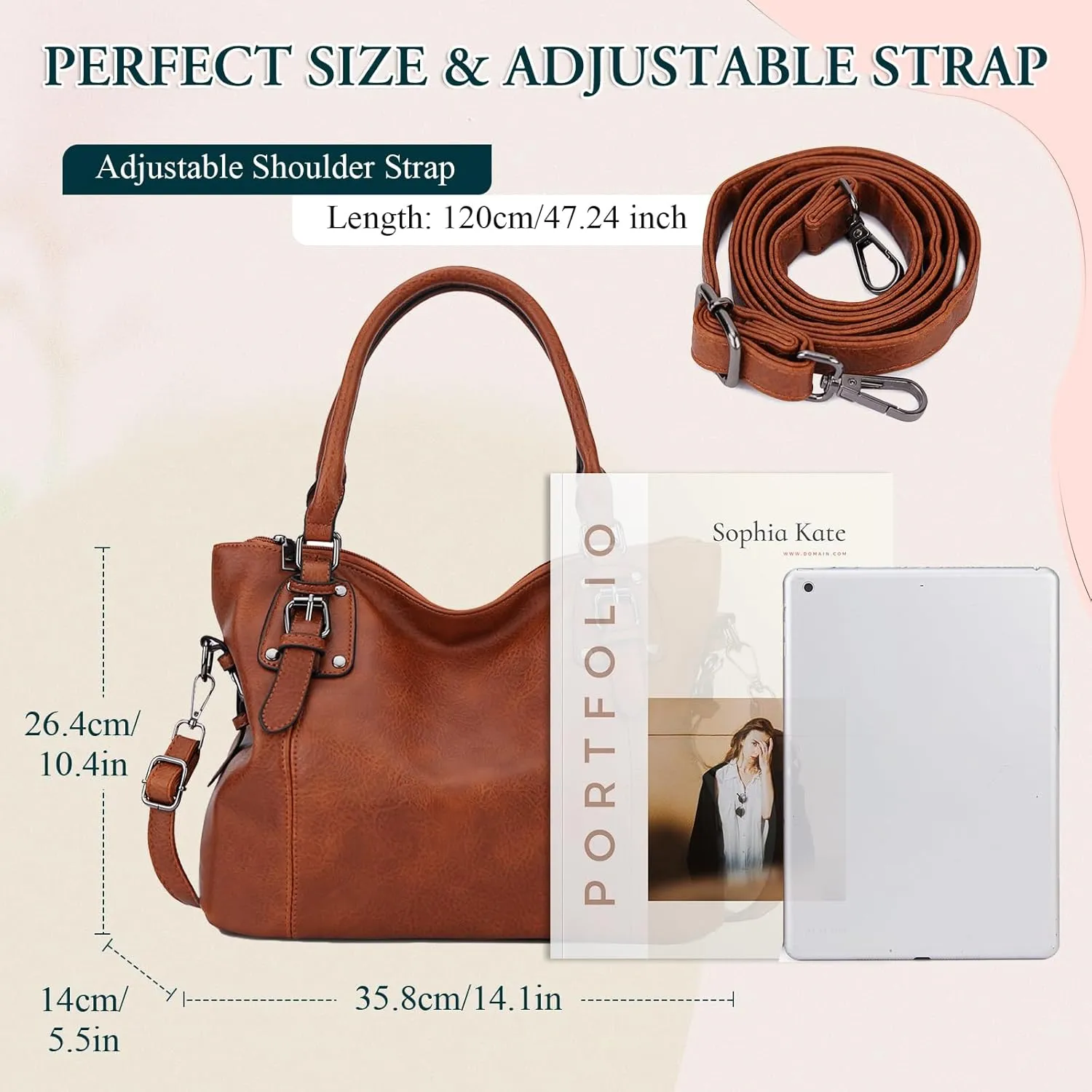 VX VONXURY Hobo Bag for Women, Tote Bag Shoulder Crossbody Bags Satchel Purses for Women