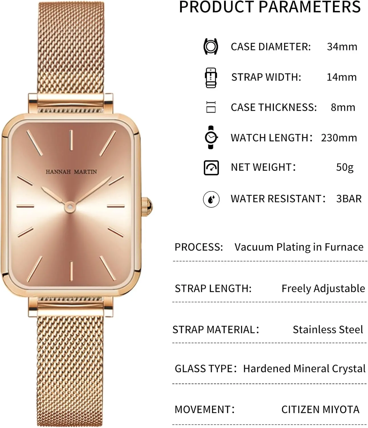 Watches for Women Waterproof Ladies Analog Quartz Wrist Watches Stainless Steel Band Fashion Dainty Female Watch Luxury Bracelet Diamond
