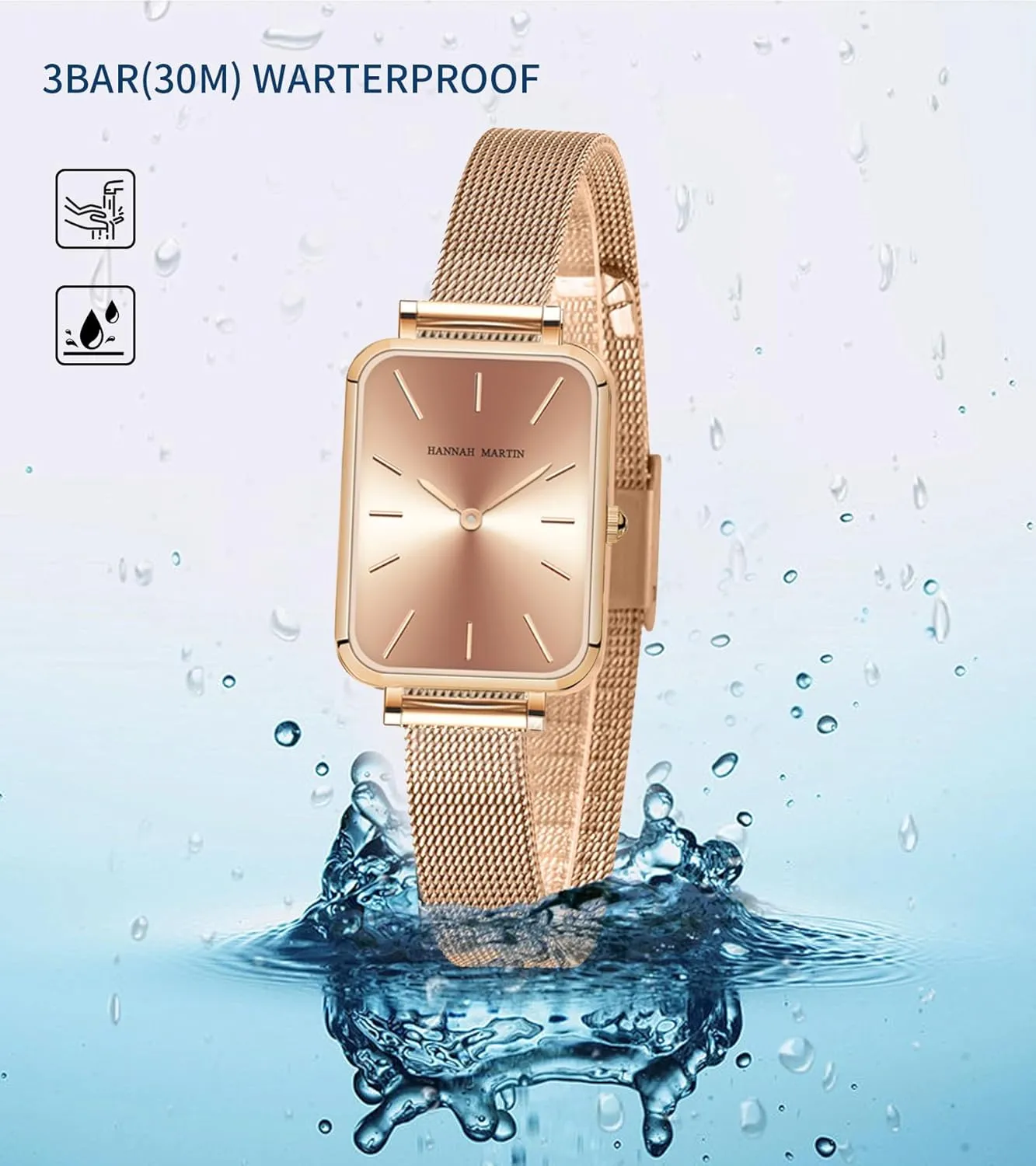 Watches for Women Waterproof Ladies Analog Quartz Wrist Watches Stainless Steel Band Fashion Dainty Female Watch Luxury Bracelet Diamond