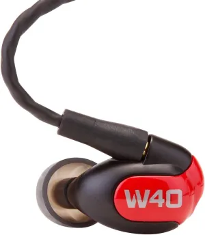 Westone W40 Four-Driver True-Fit Earphones with MMCX Audio Cable and 3 Button MFi Cable with Microphone