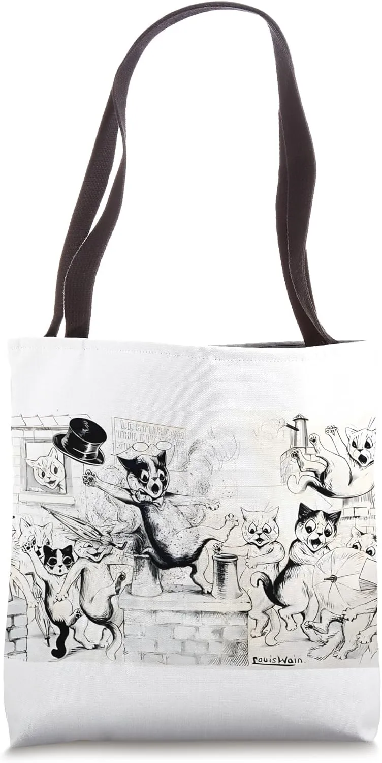 When the lecture platform became too hot by L. Wain Tote Bag
