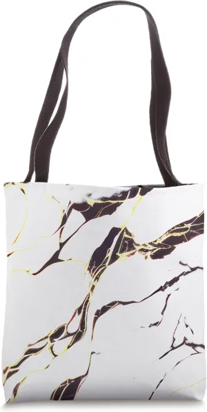 White Black Chic Abstract Modern Aesthetic Tote Bag