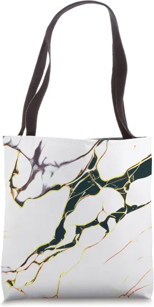 White Black Chic Abstract Modern Aesthetic Tote Bag