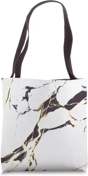 White Black Chic Abstract Modern Aesthetic Tote Bag