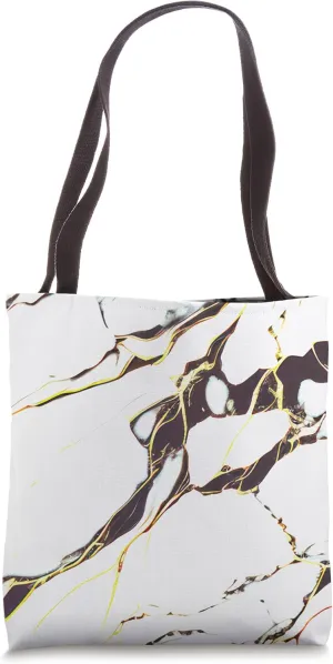 White Black Chic Abstract Modern Aesthetic Tote Bag