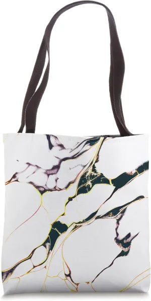 White Black Chic Abstract Modern Aesthetic Tote Bag