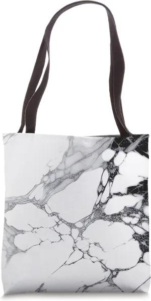 White Gray Black Chic Abstract Modern Aesthetic Tote Bag