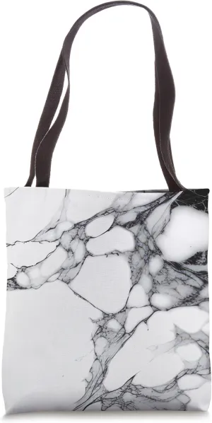 White Gray Black Chic Abstract Modern Aesthetic Tote Bag