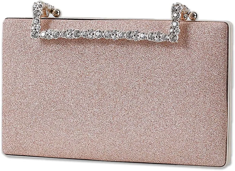 Women Clutch Purse Glitter Evening Bag Sequins Clutch Bag Sparkly Handbag Bridal Wedding Purse
