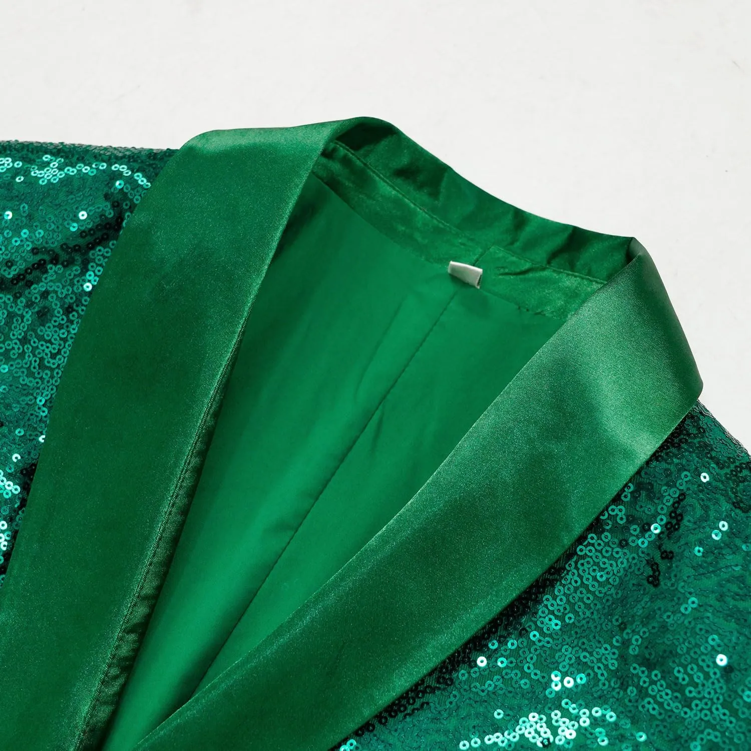 Women Sequin Jacket Long Sleeved Slim Blazer with Pocket