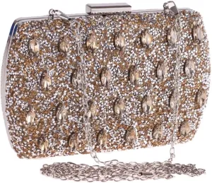 Women's Evening Bag Hot Drilling Clutch Bag Hard Case Small Square Bag Ladies Dress Bag