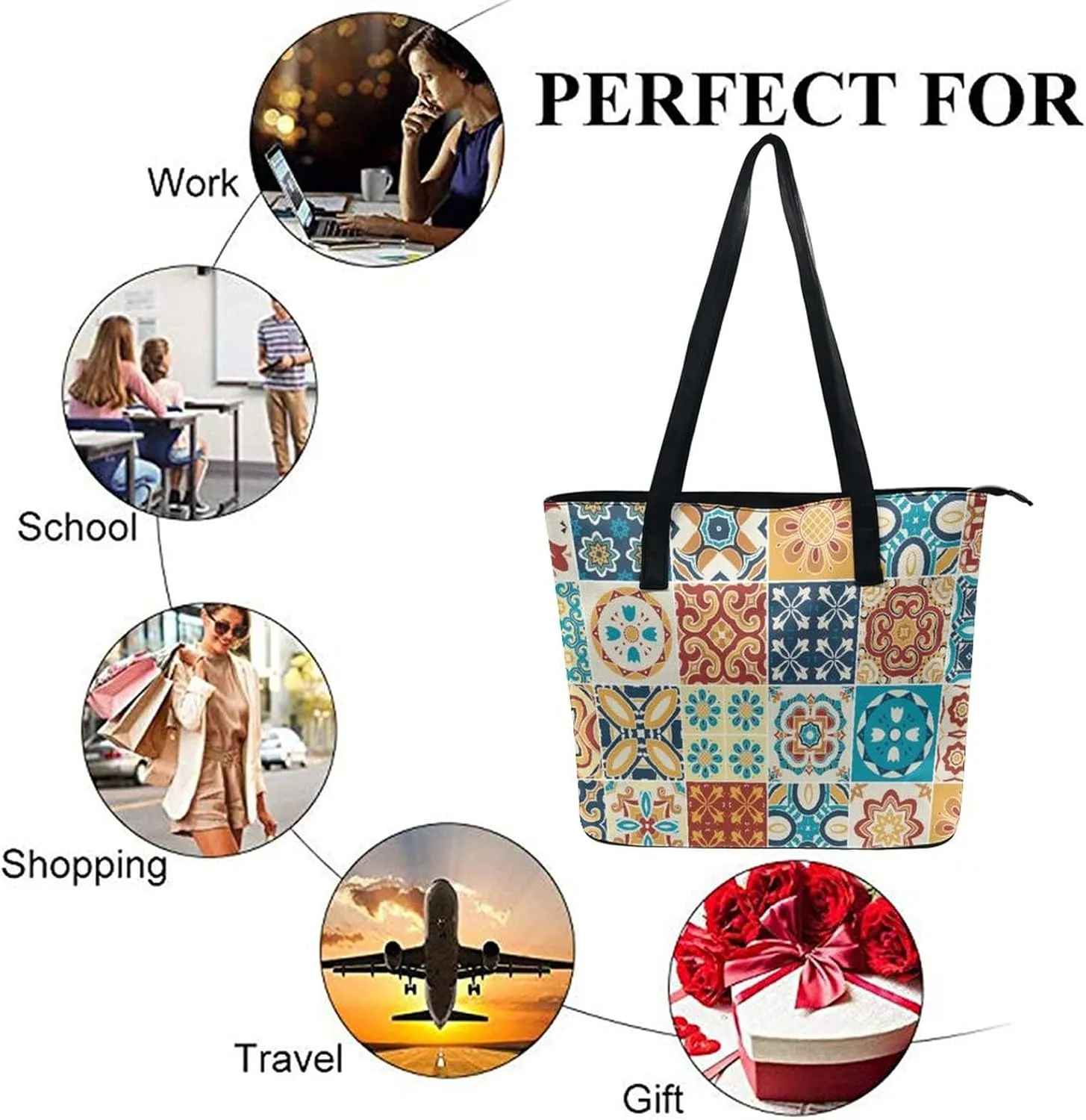 Women's Leather Large Capacity Work Tote Bags Handbags Big Commuter Bag