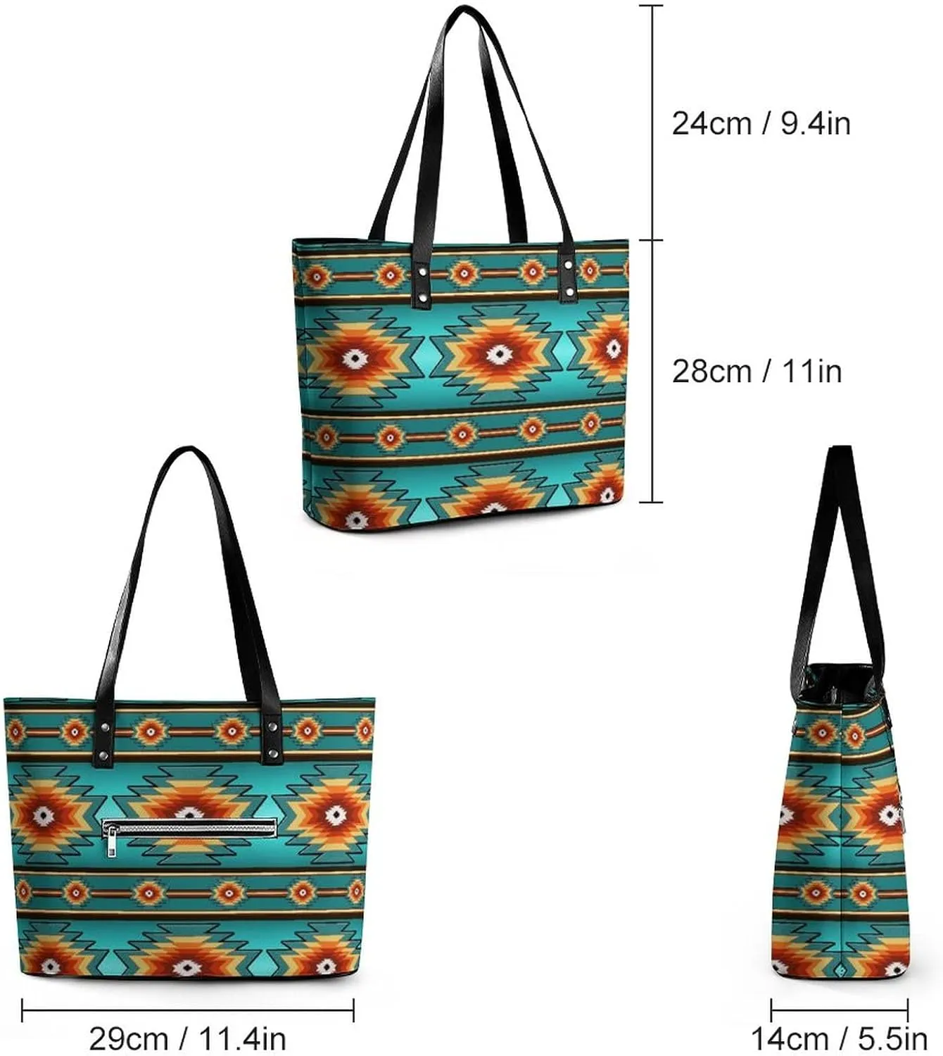 Women's Leather Large Capacity Work Tote Bags Handbags Big Commuter Bag