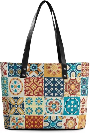 Women's Leather Large Capacity Work Tote Bags Handbags Big Commuter Bag
