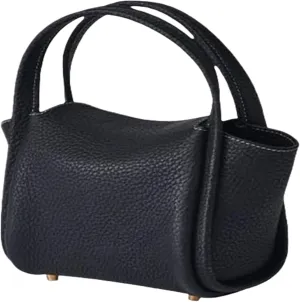 Womens Mini Cowhide Leather Bucket Bag Classic Shoulder Light Handbag Crossbody Fashion Wallet Slouchy High end Satchel