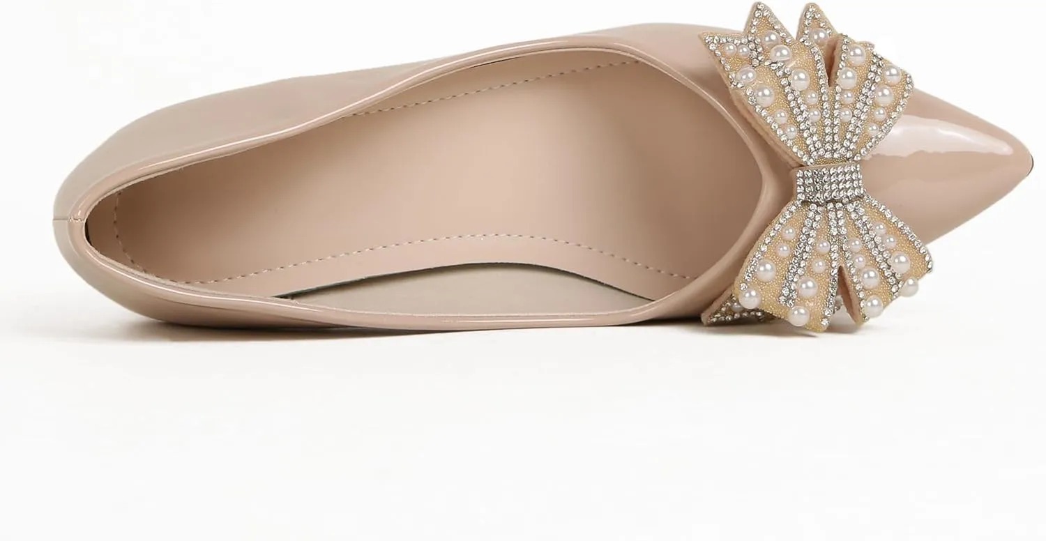Women's Pumps, Low Heel Women's Wedge Comfortable Closed Toe Women Pumps,-2Inch Dress Shoes