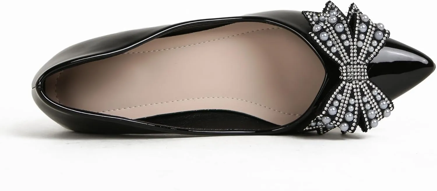 Women's Pumps, Low Heel Women's Wedge Comfortable Closed Toe Women Pumps,-2Inch Dress Shoes