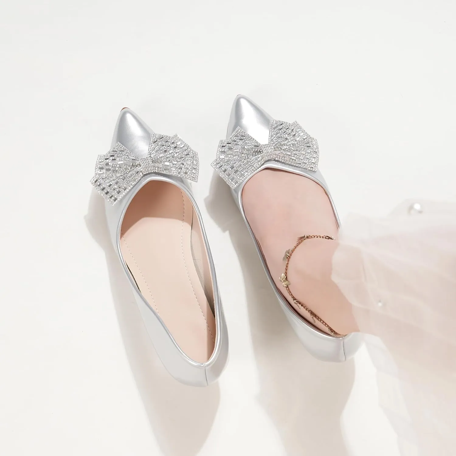 Women's Pumps, Low Heel Women's Wedge Comfortable Closed Toe Women Pumps,-2Inch Dress Shoes
