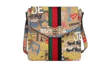 Womens Satchel Purse and Handbags Crossbody Messenger Shoulder PU Leather Trendy Fashion Bag Fashion Bee