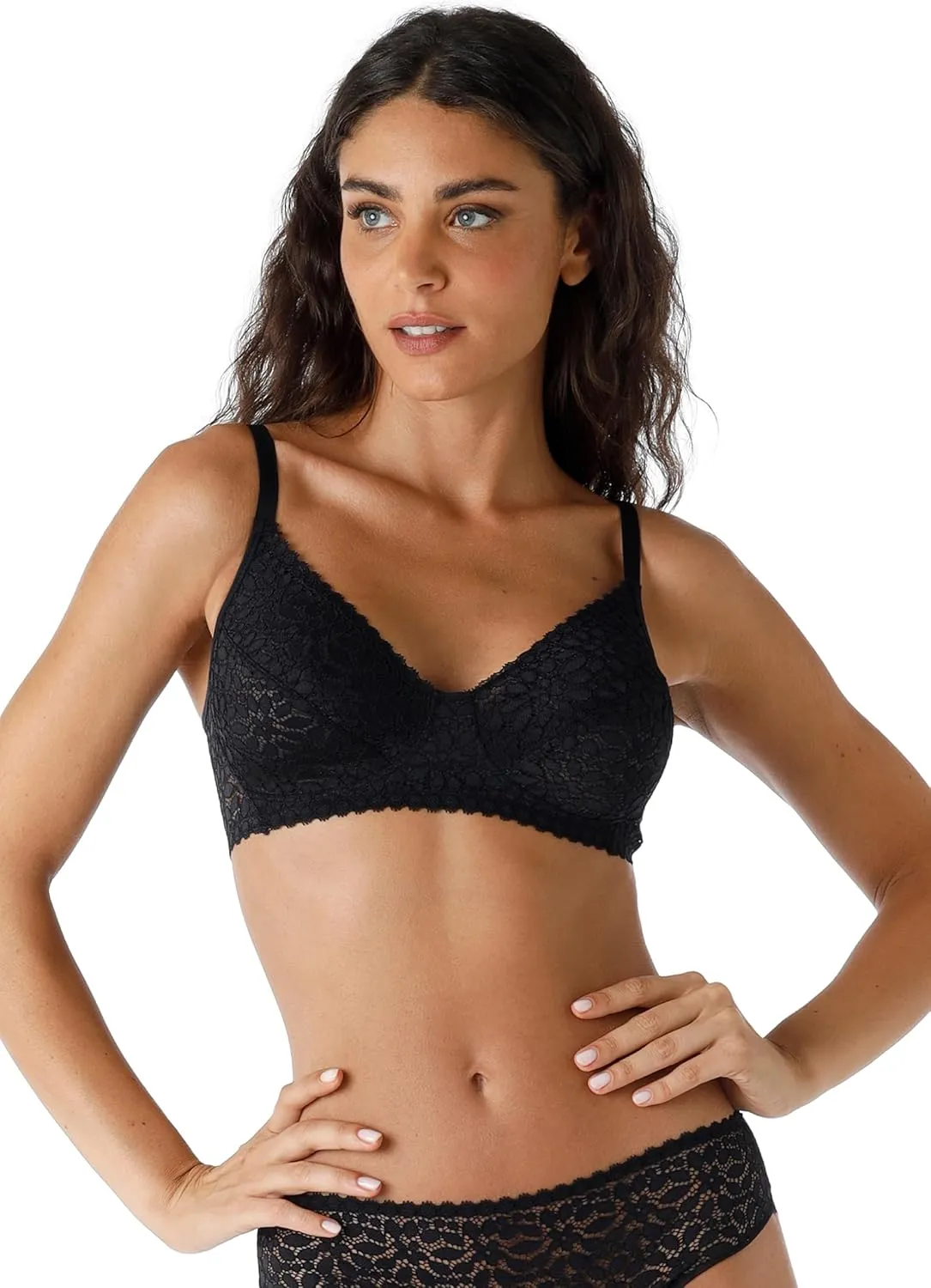 Women's Senza Ferretto Value Elegance Bra Opaque Black 36/4D, Black, 36 / 4D