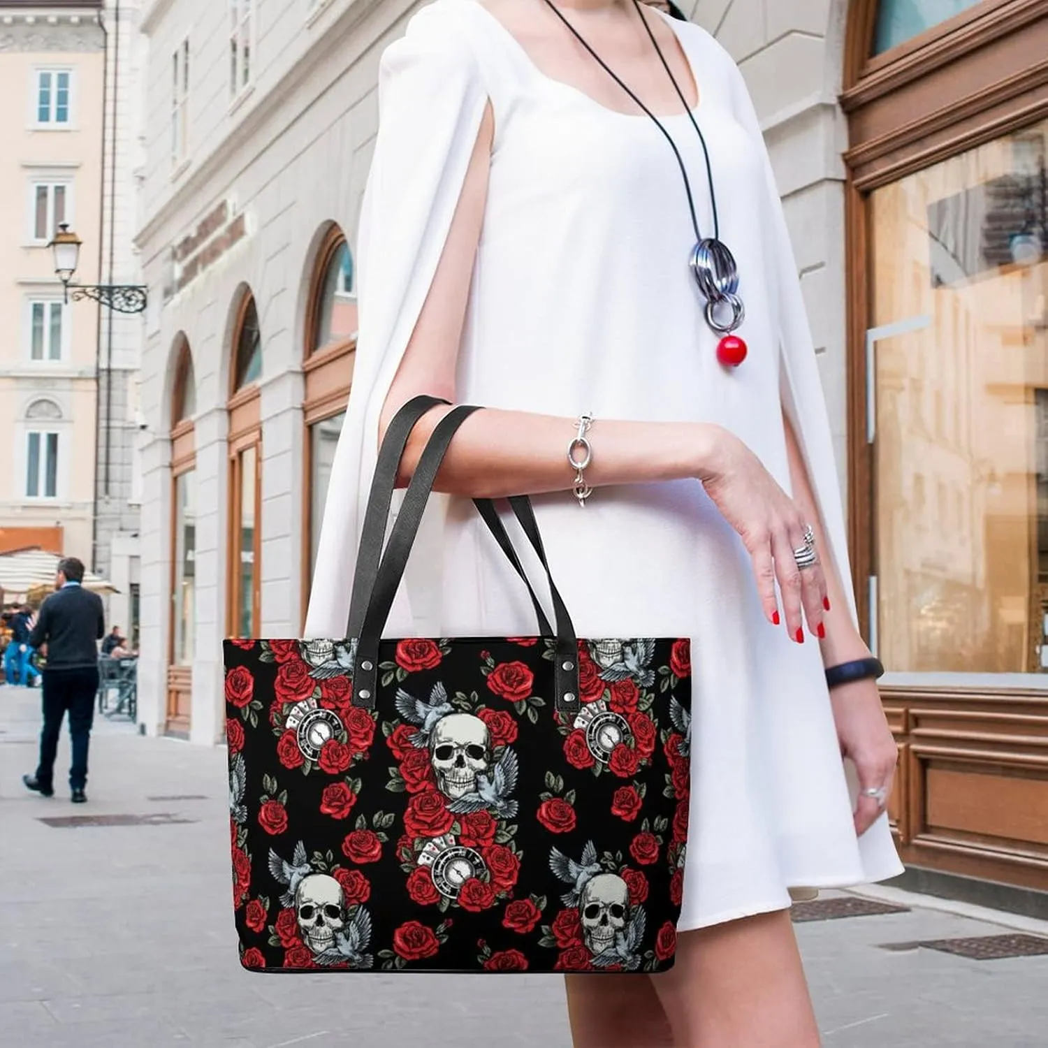 Women's Soft Leather Portable Handbags Tote Purses Shoulder Bucket Bags