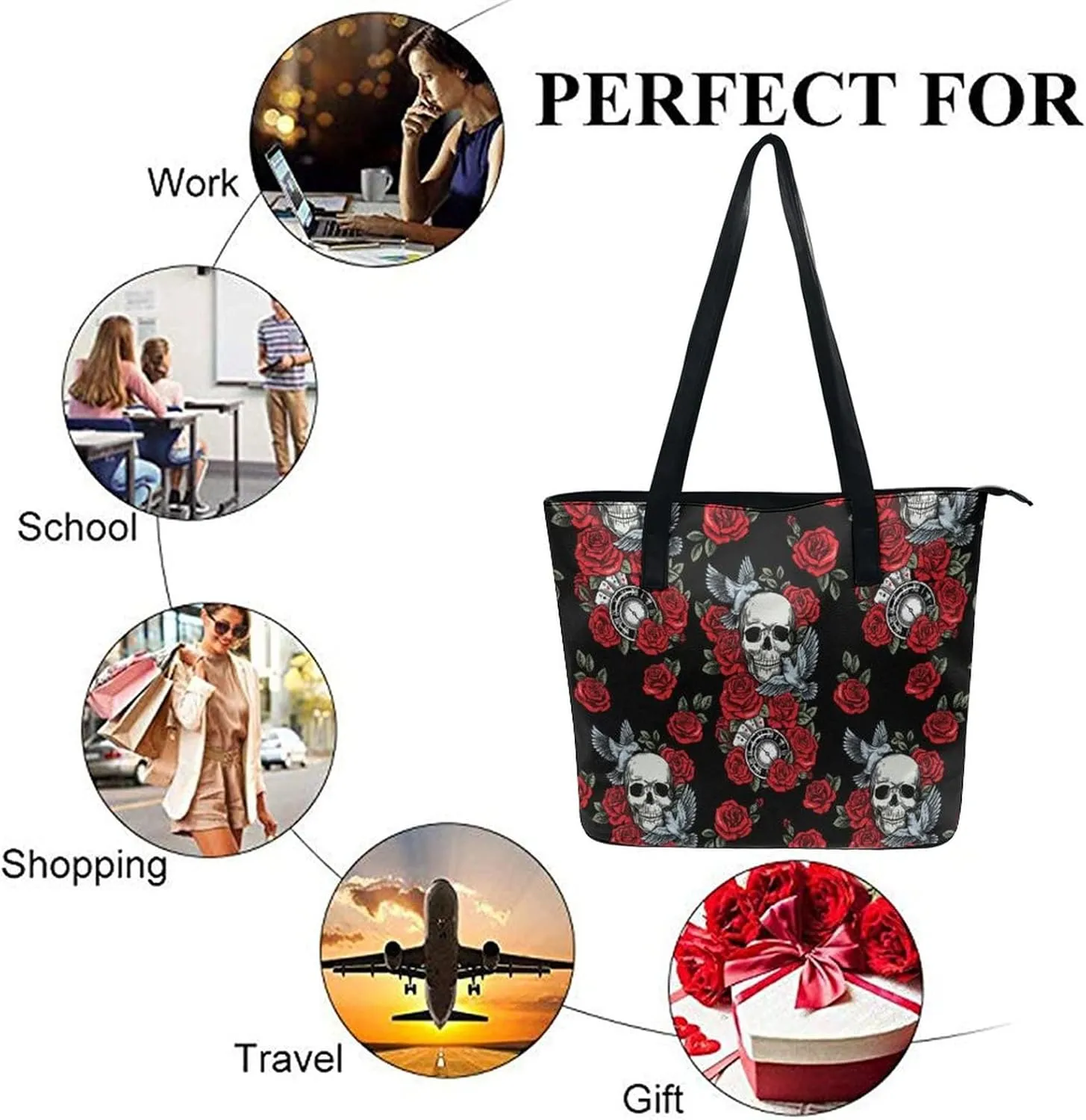 Women's Soft Leather Portable Handbags Tote Purses Shoulder Bucket Bags